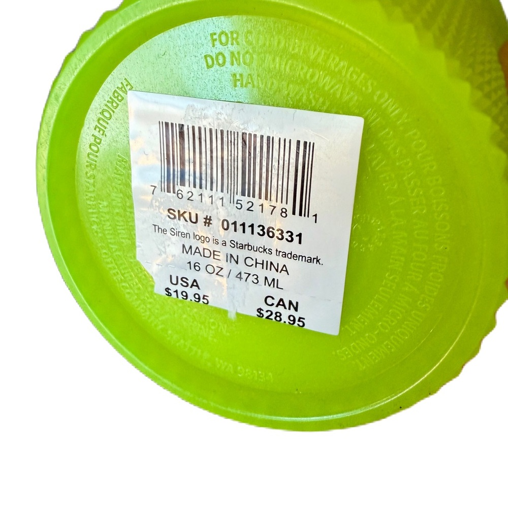 Starbucks Bright Green Textured Tumbler - Picture 6 of 8